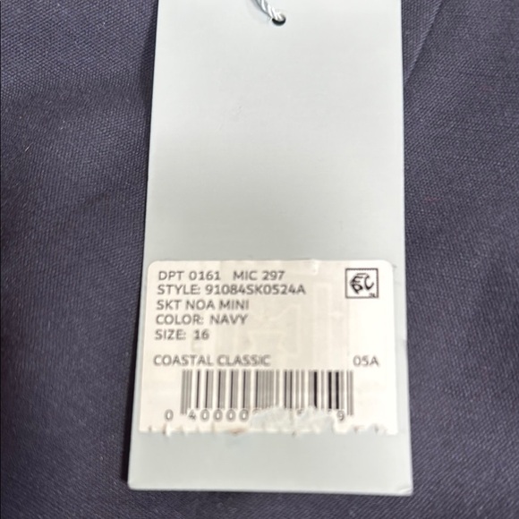 Classic Antonio Melani Navy Women's Skirt Size 16. NWT - Picture 6 of 9